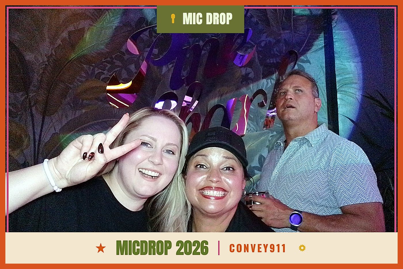 Mic Drop APCO photo booth